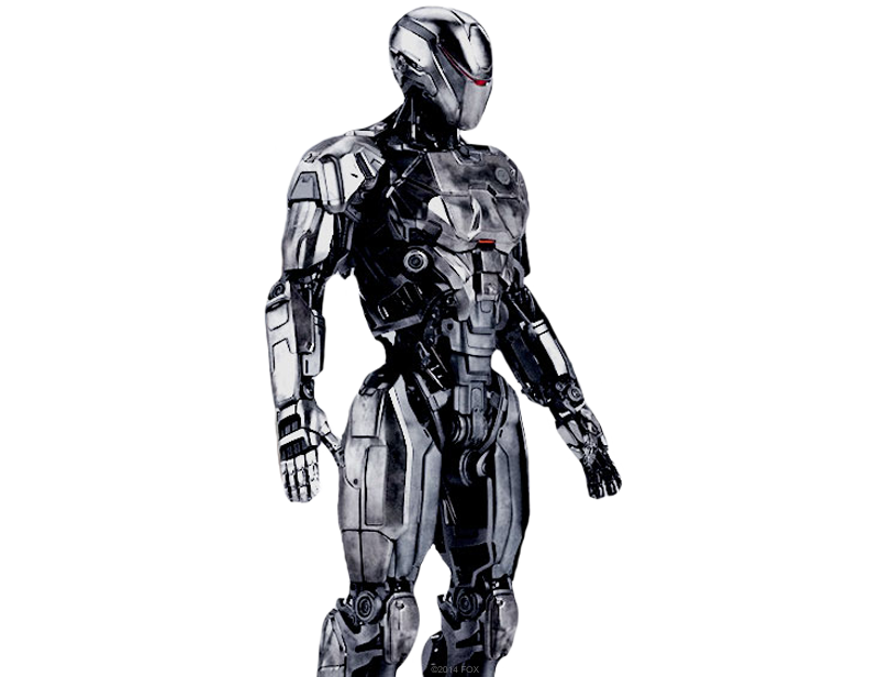 Futuristic Cyborg Robotic Armor Suit Clipart