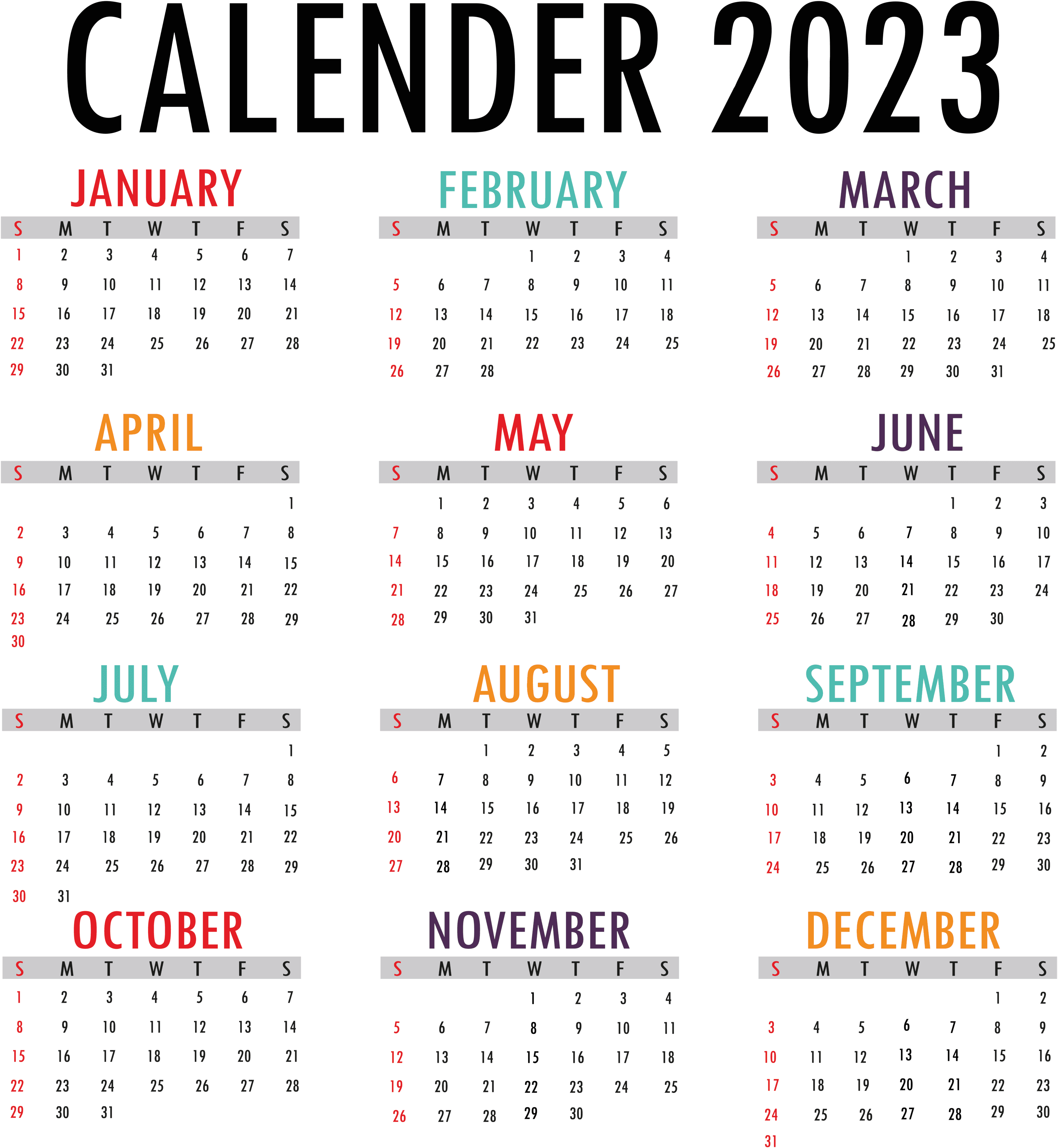 Calendar PNG – Clean & Functional Transparent Images Download 4