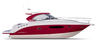 Luxury Red and White Speed Yacht Free PNG