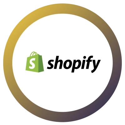 Shopify Ecommerce Brand Logo Badge PNG