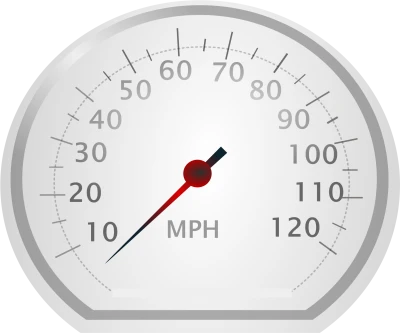 Car Dashboard Speedometer MPH Clipart