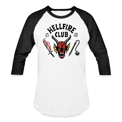 Stranger Things Hellfire Club Baseball Tee Free PNG