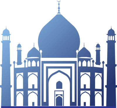 Taj Mahal India Building Silhouette Free PNG