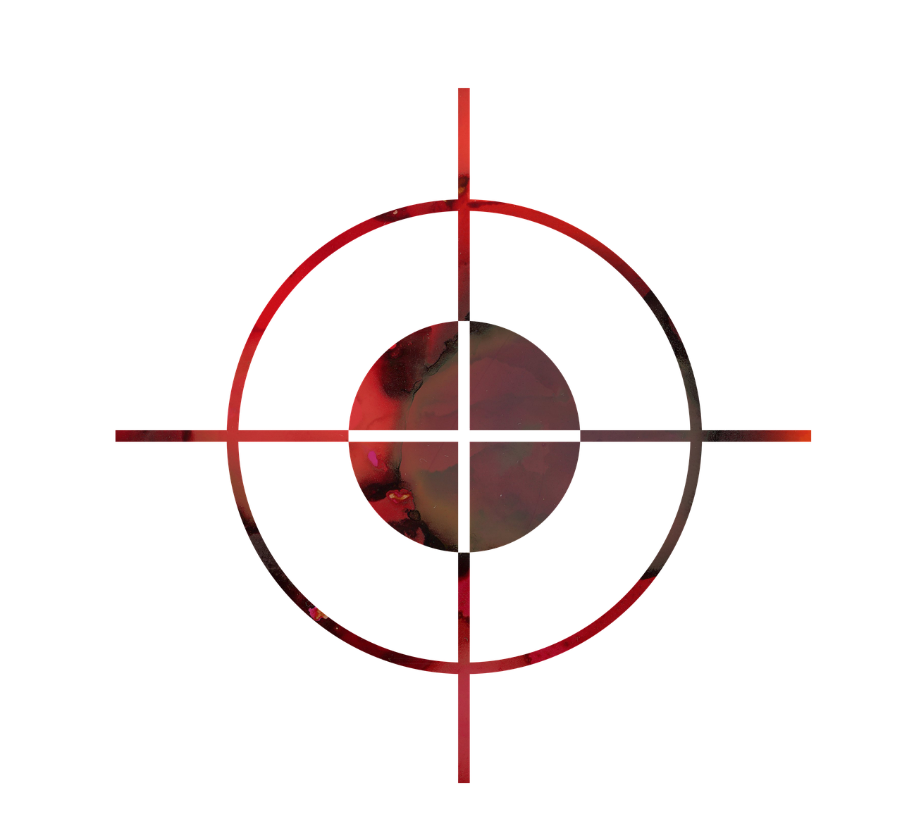 Red Target Crosshair Aim Sign Clipart