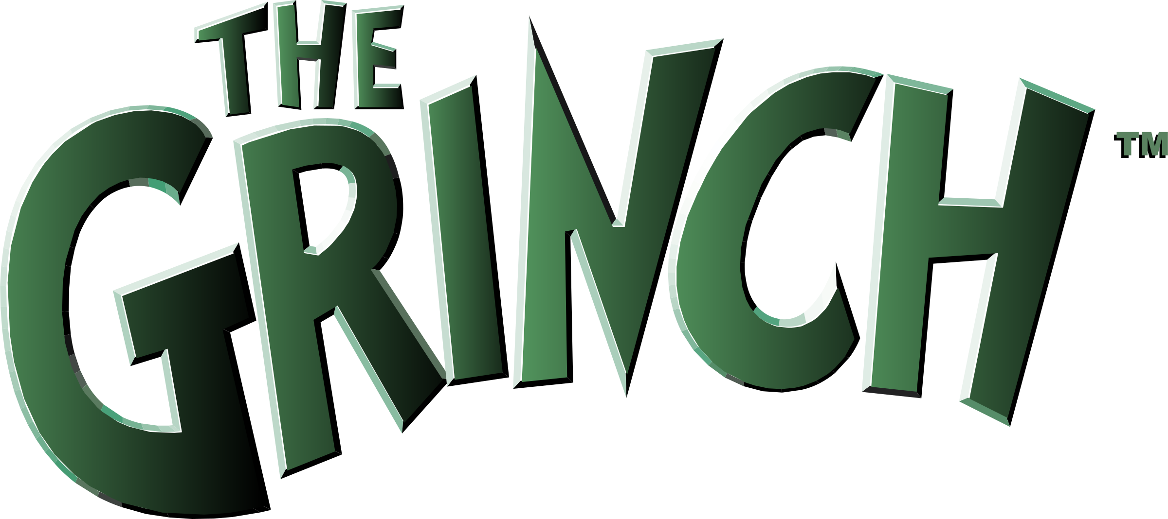 The Grinch Movie Title Text Clipart
