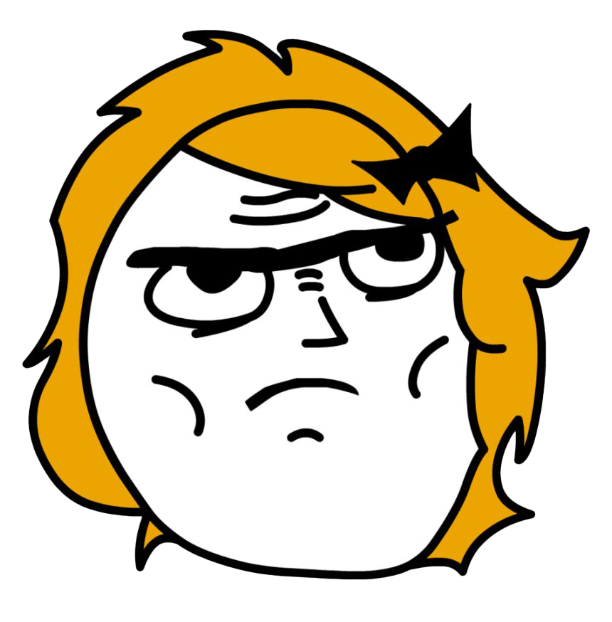 Annoyed Rage Face Meme Clipart