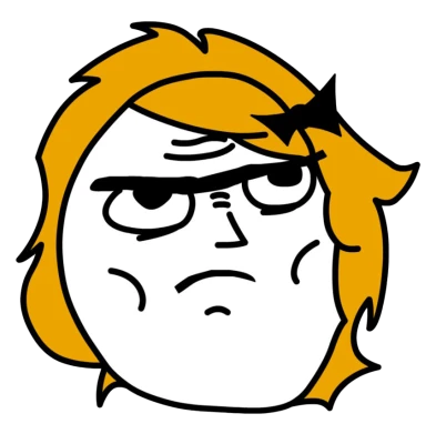 Annoyed Rage Face Meme Clipart