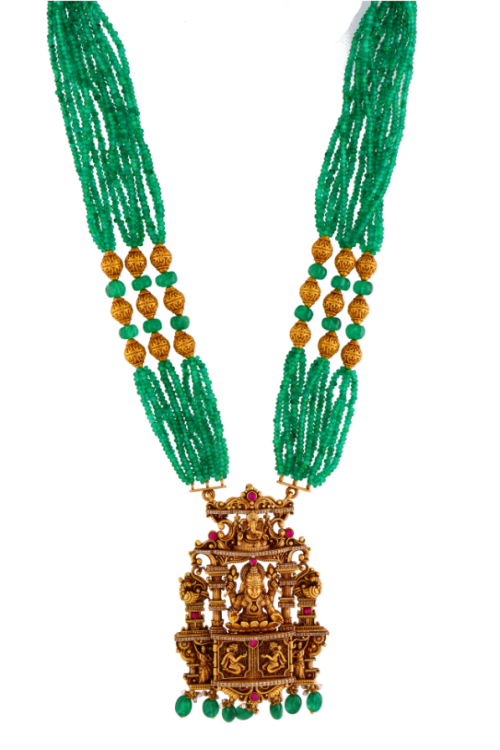 Traditional Ganesha Temple Jewelry Necklace Free Clipart