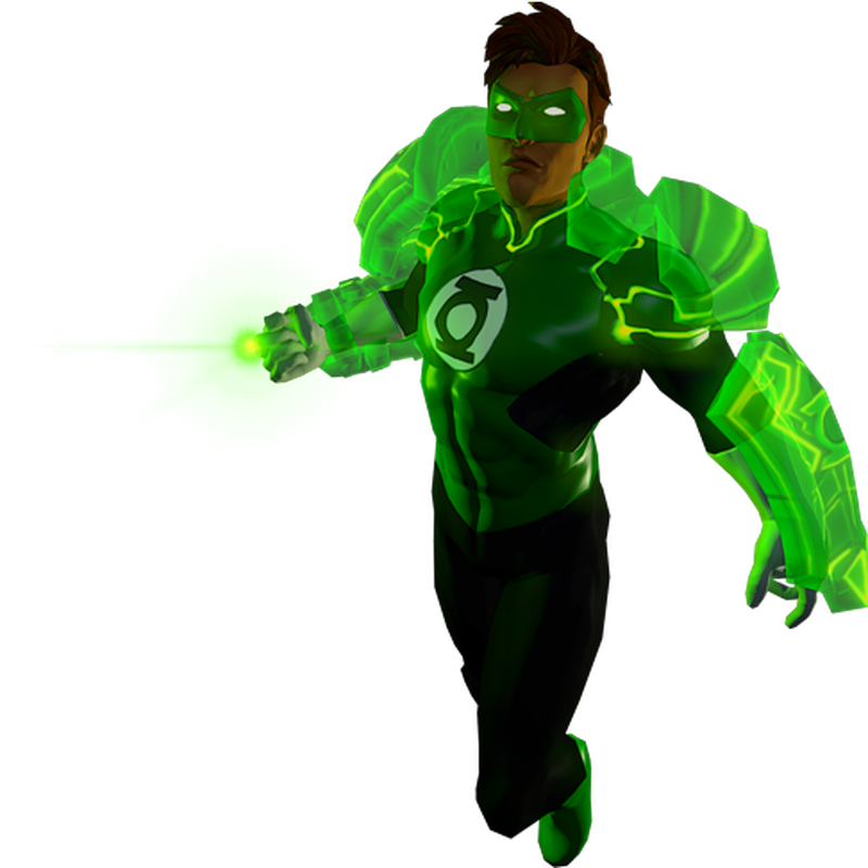 Green Lantern Superhero 3D Character Model Free Clipart