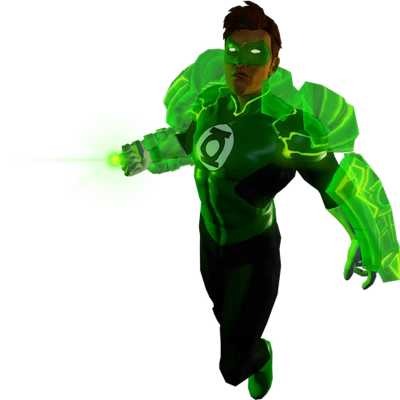Green Lantern Superhero 3D Character Model Free Clipart