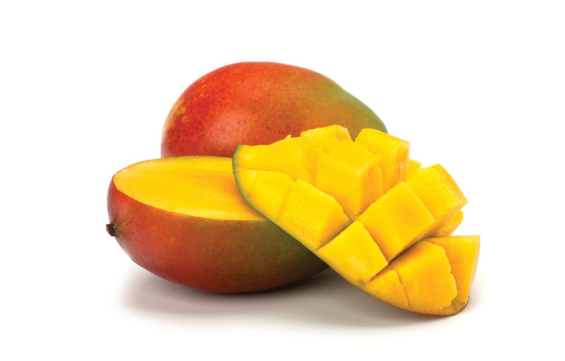 Fresh Cut Ripe Mango Fruit Free Clipart