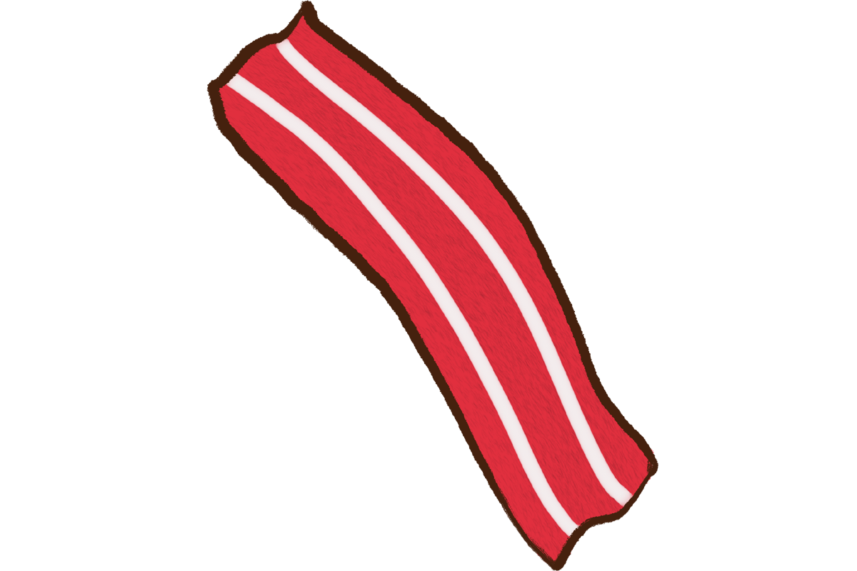 Red and White Striped Fabric Scarf Clipart