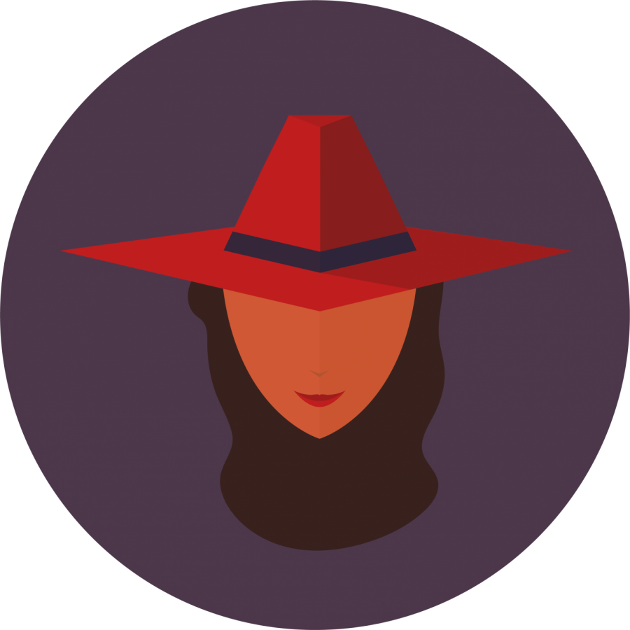 Woman in Red Hat Flat Icon Clipart