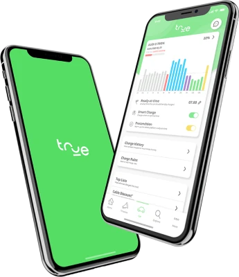 Two iPhones Charging App UI Free PNG