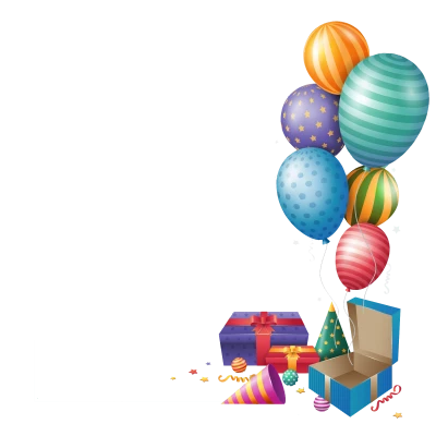 Birthday Balloon PNG – Colorful & Festive Transparent Images Download