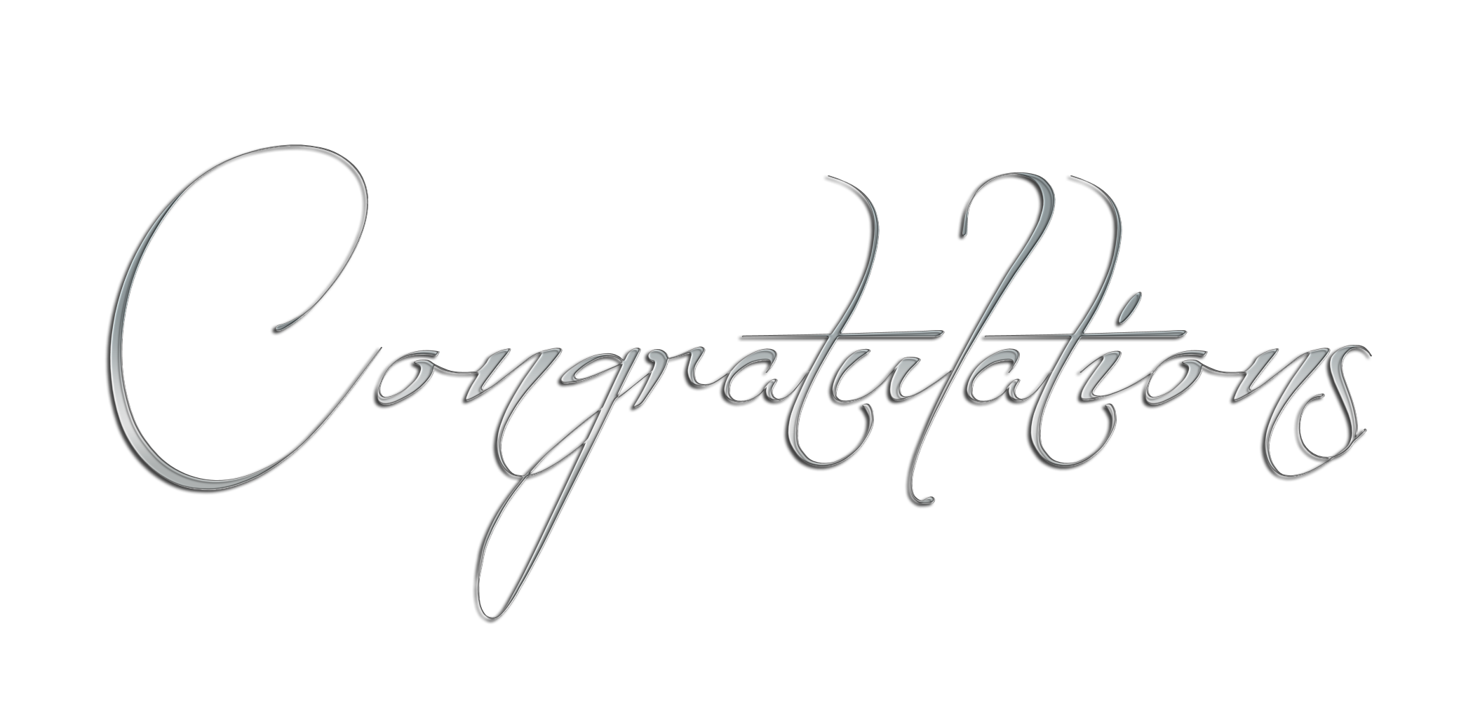 Congratulations Script Text Clipart