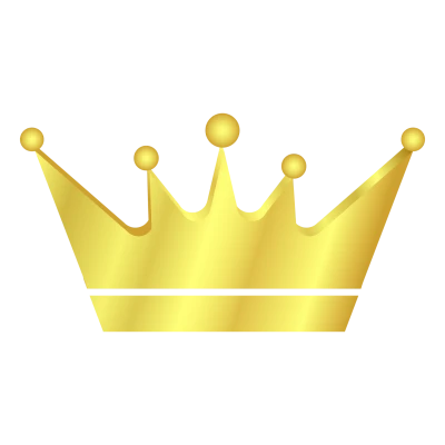Luxury Royal Golden Crown PNG Image