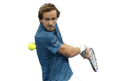Daniil Medvedev Tennis Player Action PNG Image