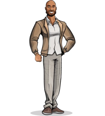 Bald Man Cartoon Clipart