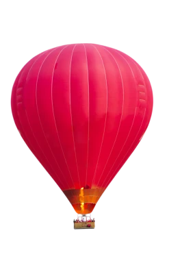 Red Hot Air Balloon Transparent Background