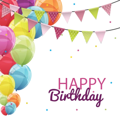 Birthday Balloon PNG – Colorful & Festive Transparent Images Download