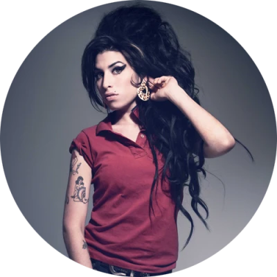 Amy Winehouse Portrait PNG Image