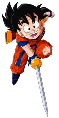 Kid Goku Sword Transparent Background