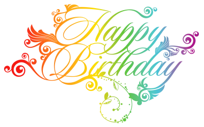 Happy Birthday Rainbow Clipart