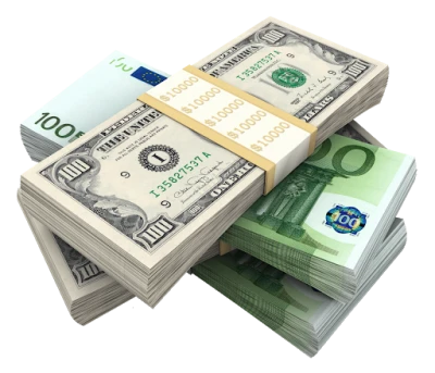 Money Stacks PNG Image