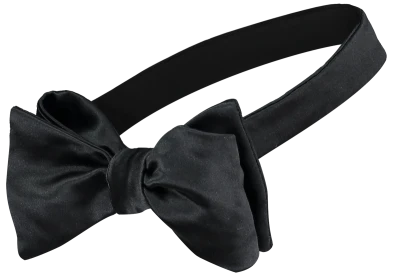 Black Bow Tie PNG Image