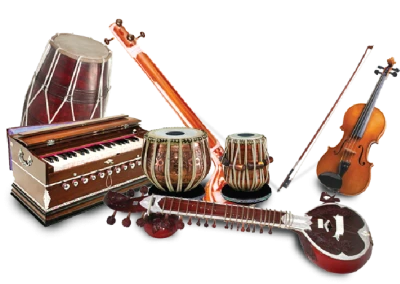 Indian Musical Instruments Transparent Background
