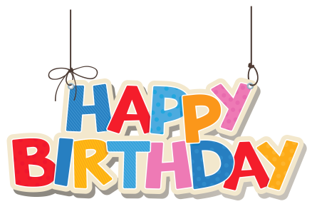 Birthday Text PNG – Festive & Stylish Transparent Lettering Download 3