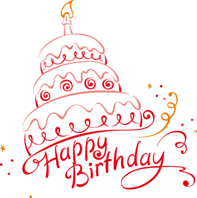 Birthday Text PNG – Festive & Stylish Transparent Lettering Download