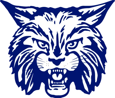 Blue Bobcat Mascot Logo Free PNG