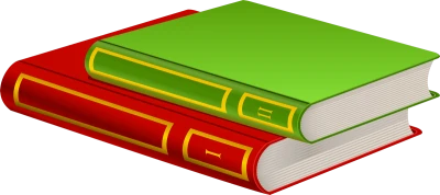 Two Stacked Books Illustration Free PNG