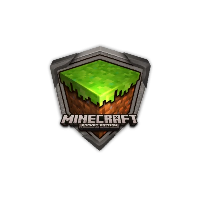 Minecraft Pocket Edition Logo Clipart