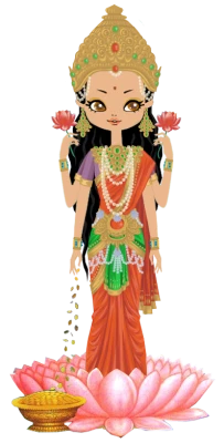 Hindu Goddess Lakshmi Free PNG