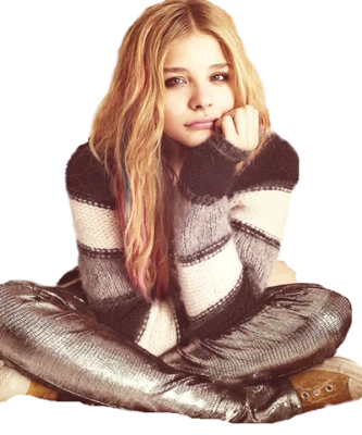 Chloe Grace Moretz Sitting Clipart