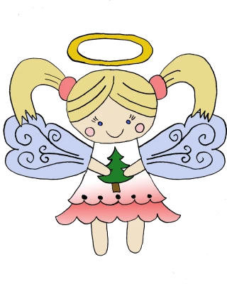 Cute Christmas Angel Clipart