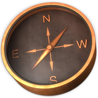 Copper Compass Icon Transparent Background