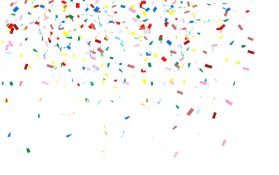 Colorful Falling Confetti Clipart