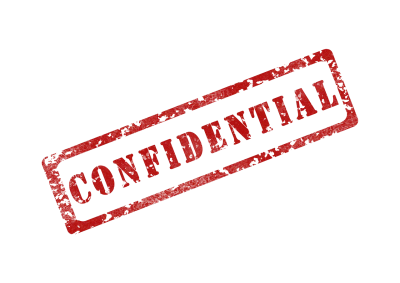 Confidential Red Rubber Stamp Transparent Background