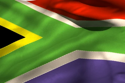 South Africa Waving Flag Clipart