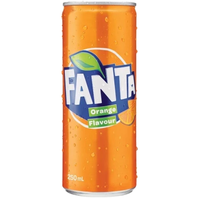 Orange Fanta Soda Can Transparent Background