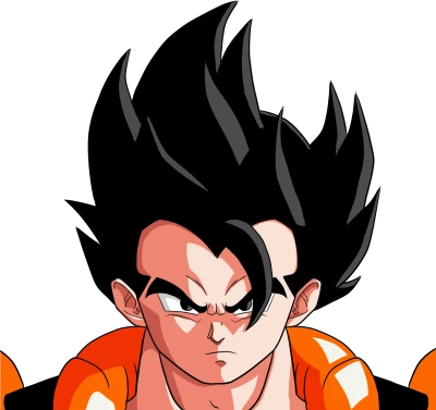 Gogeta Dragon Ball Character Face Transparent Background
