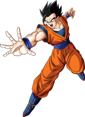 Gohan Dragon Ball Action Pose Clipart
