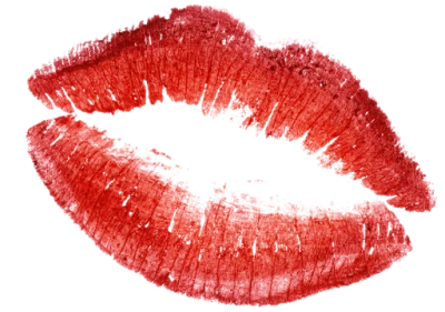 Red Lipstick Kiss Mark PNG Image