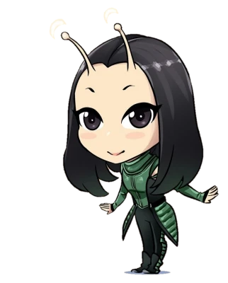 Mantis Marvel Chibi Character Clipart