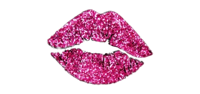 Pink Glitter Lips Makeup Clipart