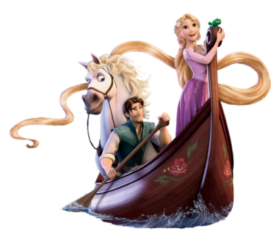 Rapunzel Tangled Boat Scene PNG Image